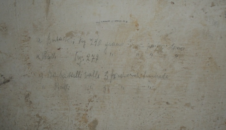 Cantina Mescolini - a Barbasselli Kg. 210 grano sua parte bovaio